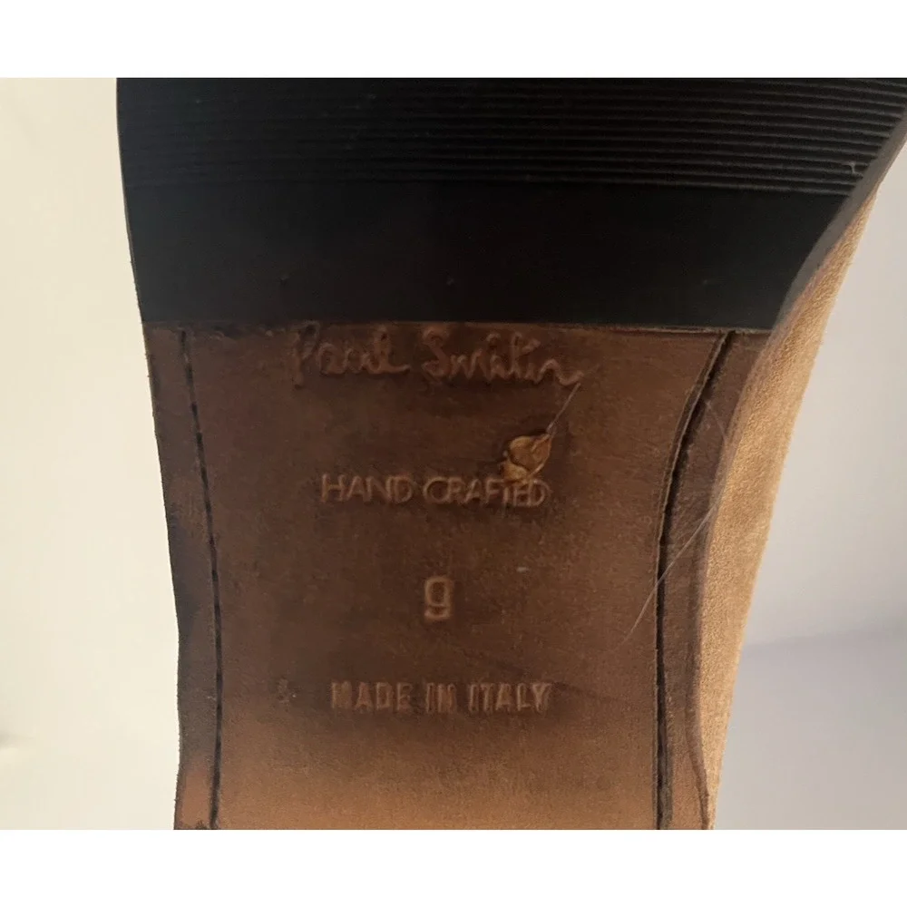 PAUL SMITH MEN'S VERY COOL SUEDE BOOTS. BACK ZIP SZ 9 BUT FIT LIKE A 10 , ITALY